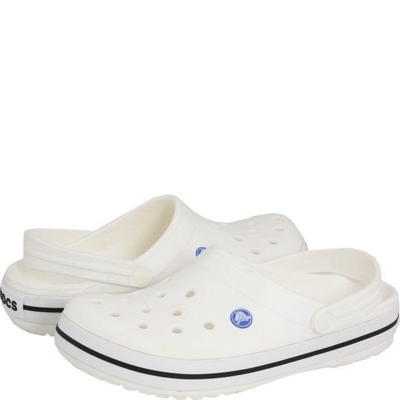 CROCS UNISEX-ADULT CROCBAND CLOG, WHITE, 9 WOMEN/7 MEN - Picture 3 of 5